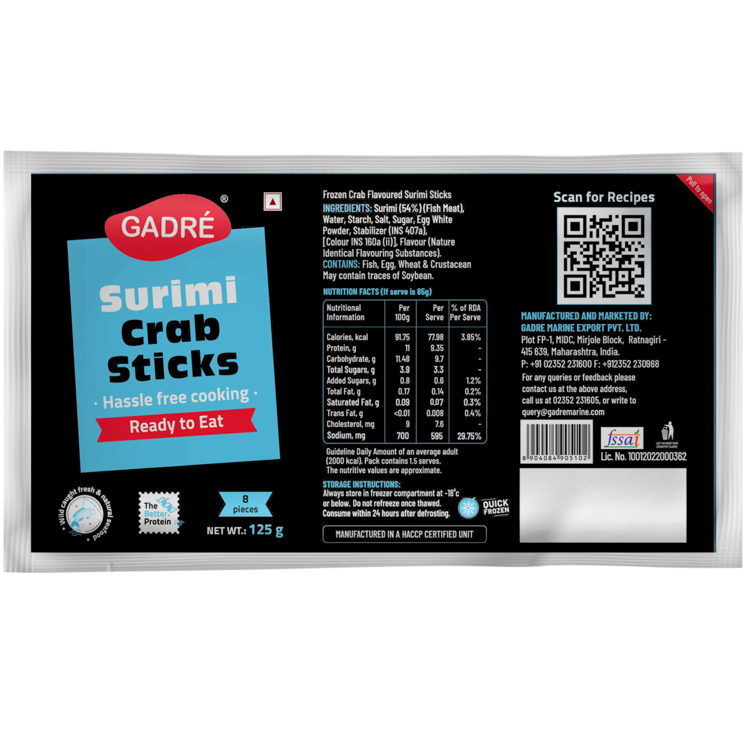 Surimi Crab Sticks | 8 pcs